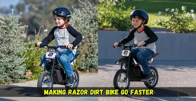 making razor dirt bike go faster